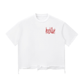 Snow Wash Raw-Hem Boxy T-shirt